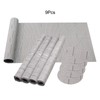 HPMAISON 9 Pcs Grey Placemats Set - 4 Placemats, 4