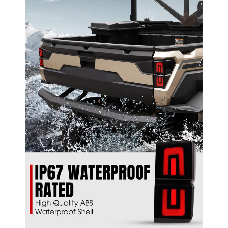 A & UTV PRO LED Tail Lights for Polaris Ranger