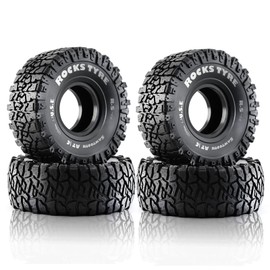 Snsowed Remote Control Crawler Rubber Car Tires 1.9" 120*48mm 4pcs Replacement Trax4 Axle Scx10 Wreath Yikong Rgt Wrangler 1/10 RC Car Wheels