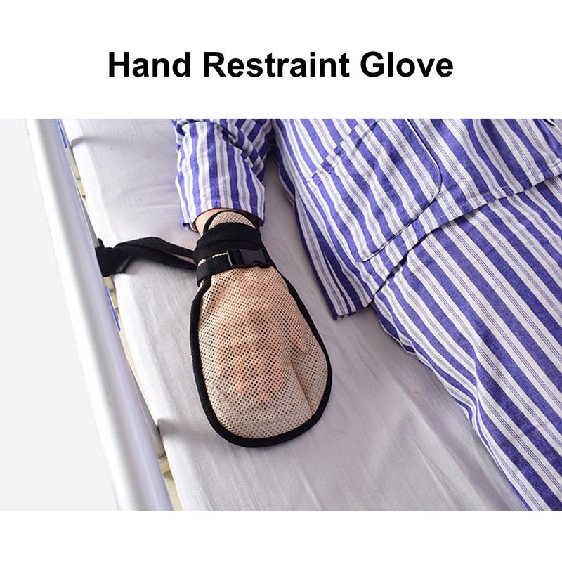 Hand Restraint Glove Dementia Elderly Restraint Glove Medical Safety Mesh