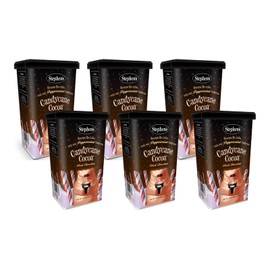 Stephen’s Gourmet Dark Chocolate Candy Cane Hot Cocoa Mix, Rich & Creamy Peppermint Cocoa, 14 oz Canisters (Pack of 6)