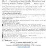MUJI Sensitive Skin Moisturizing Toning Water/Toner, Light - 200ml