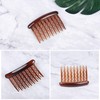 WBCBEC 18 Pieces Plastic Teeth Hair Combs Tortoise Side Comb