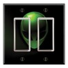 Graphics Wallplates - Alien X-File - Dual Rocker/GFCI Outlet Wall