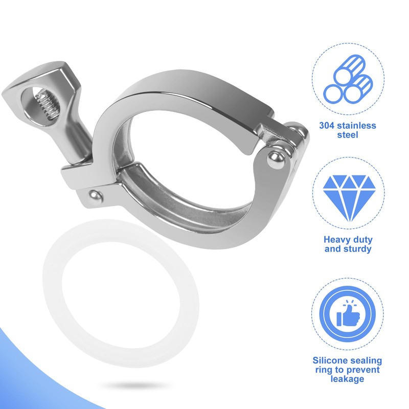 JMCOLMTTri Clamp 6 Inch Single Pin Heavy Duty with Wing