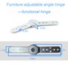 2 Pcs Adjustable Angle Hinge，Sofa backrest Hinge，DIY Furniture，Adjustment Hardware 180