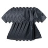 5 Pcs Black Disposable Kimono with Belt for Beautician, Hairdresser