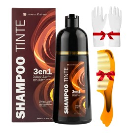 Shampoo Natural Químicos Tinte Cubre Canas Jengibre
