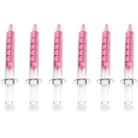 Highlighters 6 Pack Pink Syringe Highlighter Pens Gift for Kids Doctors Nurses Office Workers
