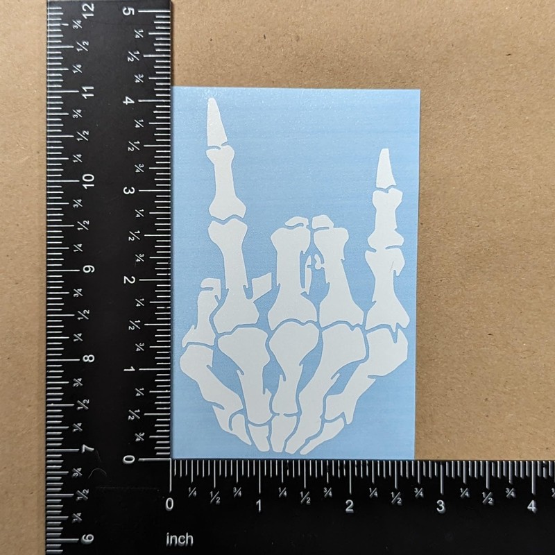 Slaced Skeleton Hands 4 Pack: Rock on Skeleton Hand Left
