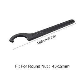 Kuashidai Motorcycle Universal Shock Absorber C Wrench Tool Adjustment Hook Wrench Chrome Vanadium Alloy Steel 45-52mm