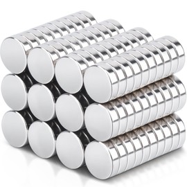 Pack of 120 Small Magnets Strong 7 x 2 mm Fridge Magnets Round Neodymium Strong Hold for Magnetic Board, Whiteboard, Crafts, Card