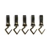 Buer Homie 5 PCS PU Leather Hooks, Multifunctional Leather Hangers,