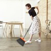 kelamayi Upgrade Broom and Dustpan Set, Self-Cleaning with Dustpan Teeth,