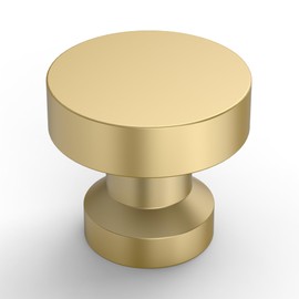 Amerdeco UK0066 Pack of 10 Furniture Knobs Cabinet Knobs Brushed Gold Drawer Knobs for Cupboard Door Knobs Dresser Knobs Cabinet Knobs