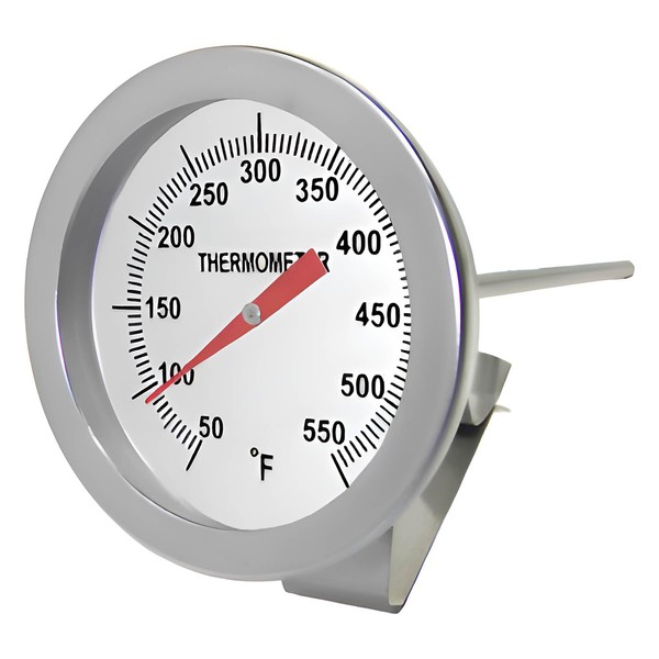 PIC Gauges B3B12-II SS Case Bimetal Thermometer, 316 SS Stem,