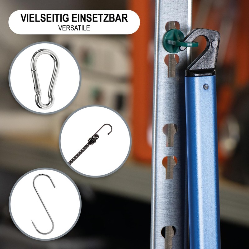com-four® 100 x Greenhouse Clips, Hanging Devices for Greenhouse and