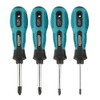 Magnetic Tri-Wing Screwdriver Set, 4 Pieces, Robust Chrome Vanadium Steel
