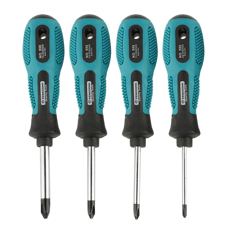 Magnetic Tri-Wing Screwdriver Set, 4 Pieces, Robust Chrome Vanadium Steel
