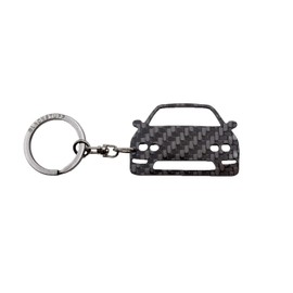 BlackStuff Carbon Fibre Keyring Compatible with Integra Type-R DC2 BS-868, Black