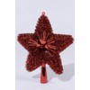 Kaemingk Tree Top Star Christmas Red Lametta