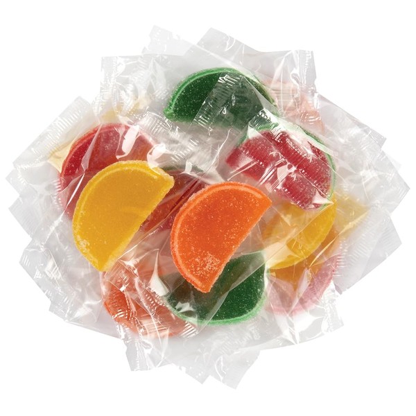 Snack Attack Wrapped Assorted Fruit Slices Gummy Candy Individually Wrapped,