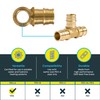 SharkBite 3/4 Inch Expansion Tee for PEX-A Pipe, Brass Plumbing
