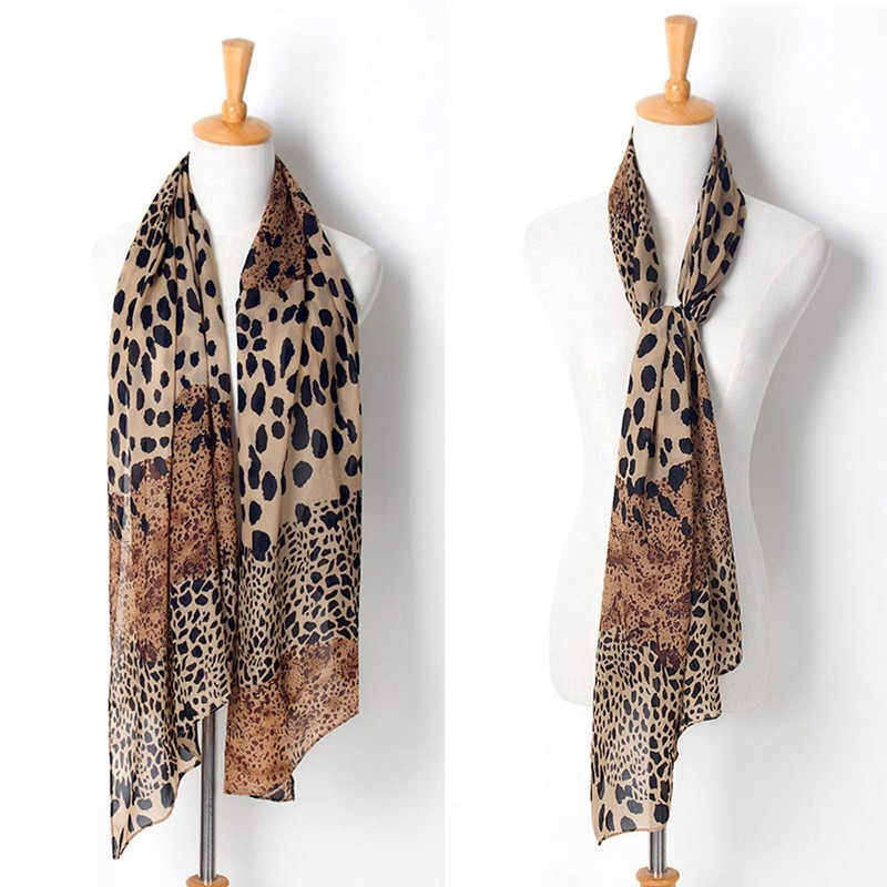 YOUR SMILE Ladies/Women's Lightweight Floral Print/Solid Color mixture Shawl Scarf