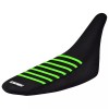 Kawasaki KFX 450 R Seat cover 2008-2014 Black Green Ribs