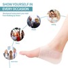 Invisible Height Increase Concealed Footbed Enhancers Soft Silicone Inserts, Half