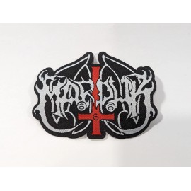 MARDUK - LOGO LASER CUTOUT WOVEN PATCH ~ BLACK METAL ~ Heavy Metal Rock ~ Badge