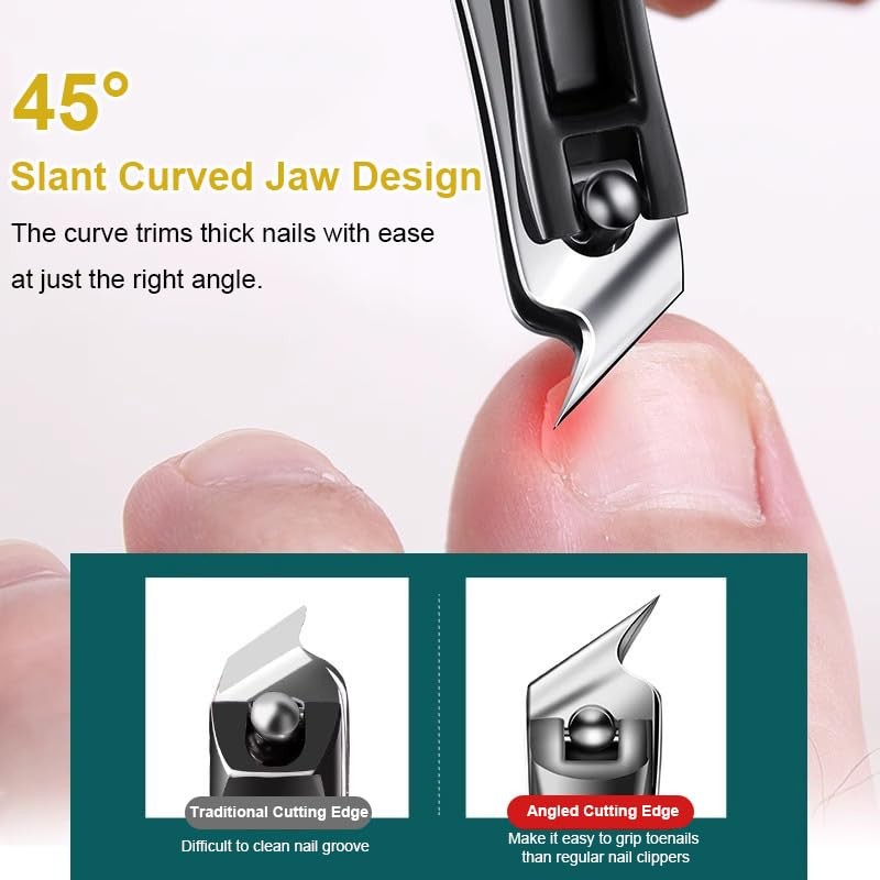 Electric Nail Clippers, 2025 Improved Nail Clippers Set, Includes an