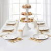 TP Upgraded Sturdy 10.5" Reusable Melamine Paper Plates, Lightweight Round
