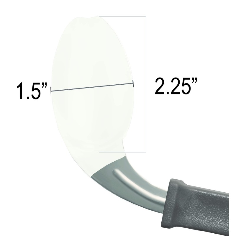 Rehabilitation Advantage Left Handed Grip Easy Coated Offset Spoon