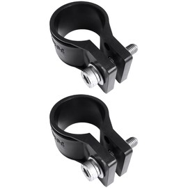 Kouei Kasei KFBS21-2305 Resin Hanging Band, 0.9 inches (22.2 mm), Pipe Fixing Bracket, Stay Clamp, Pinched, Mounting, Outdoor, 2 Pieces, Black