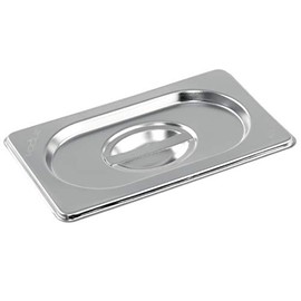 Vogue K997 Stainless Steel Lid With Centre Handle For 1/9 Gastronorm Pan