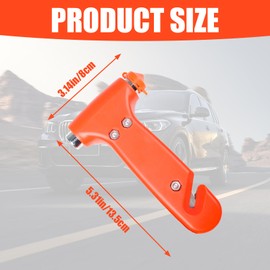 yimeizhiguang Emergency Car Window Breaker,2-in-1 Seat Belt Cutter and Window Breaker Life Hammer with Seatbelt Cutter Car Car Safety Hammer for Instant Glass Shattering