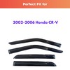 KPY Rain Guards Fit for 2002-2006 Honda CRV, Out-Channel Window