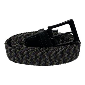 SoBo LEATHER Stretchy Belts for Men & Women, 6 Colours, Elastcated Belt, Braided Belts, Unisex, Waist 28-44 inch (Dark Shades, L/XL)