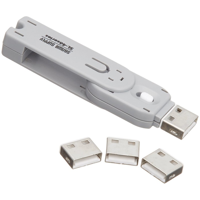 サンワサプライ USBコネクタ取付けセキュリティ SL-46-W