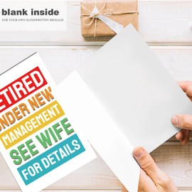 Funny Retirement Card for Men, Retire Congrats Card for Male Friend, Coworker Retiring Card, Happy Retirement Card for Him Husband, Retirement Under New Management Card