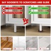 Rubber Furniture Pads Non Slips Furniture Casters Cup Chair Leg