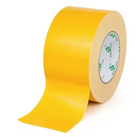 BOMEI PACK Cinta Ducto Amarillo 3 Pulgadas x 50m, 9.2 Mil Grueso, Cinta aislante ducto, cinta multiusos de fácil rasgado, fuerte, sin residuos, cinta 