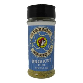 Buc-ee's Texas Round Up Brisket BBQ Rub, Gluten Free, One 5.3 Ounce Shaker Bottle