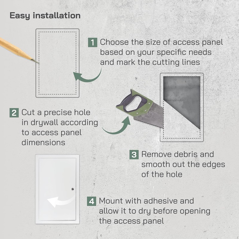 Vent Systems 12" x 20" Inch Lockable Metal Access Panel