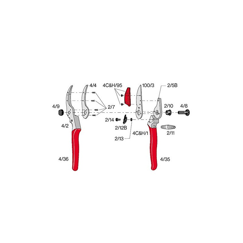 Felco Model 4 Cut and Hold Roses and Flowers Pruning