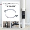 Beekeg Stove Pipe Holder, Mounting Clamp with Dowels, Throttle Valve,