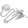 Extreme Max 3006.6717 Complete Slip Ring Anchor Kit with Rope