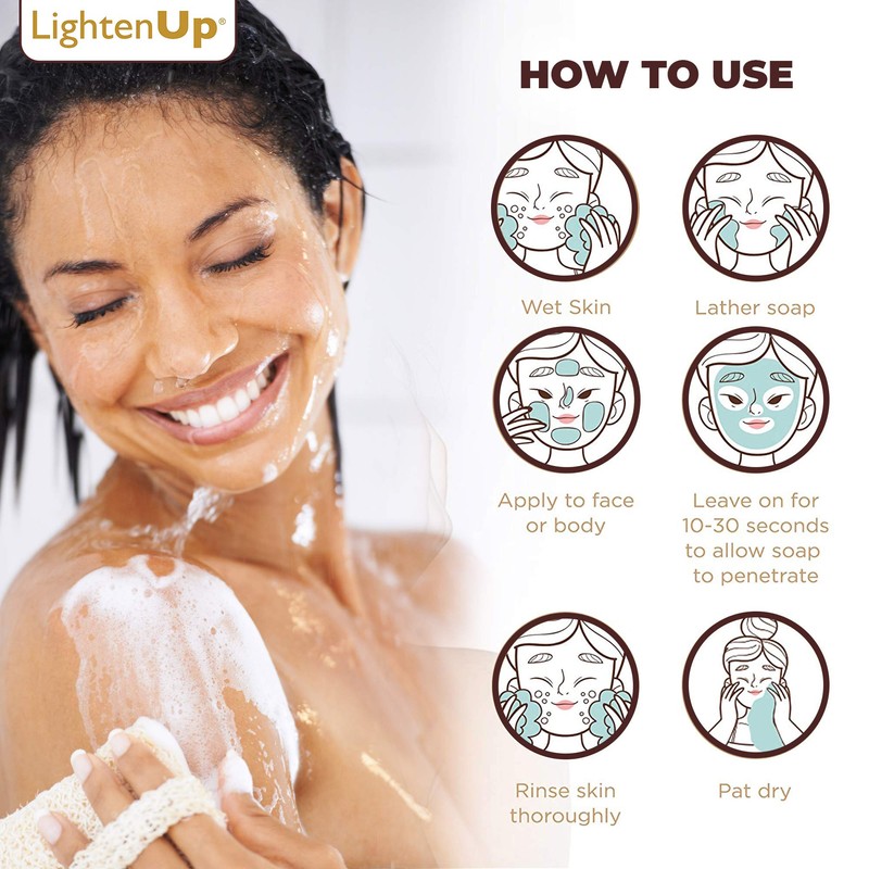 LightenUp Exfoliating Soap 200g - Exfoliating and Brightening Properties, with