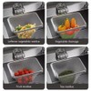 EHERDM Folding Kitchen Sink Drain Strainer with 100Pcs Net Bags